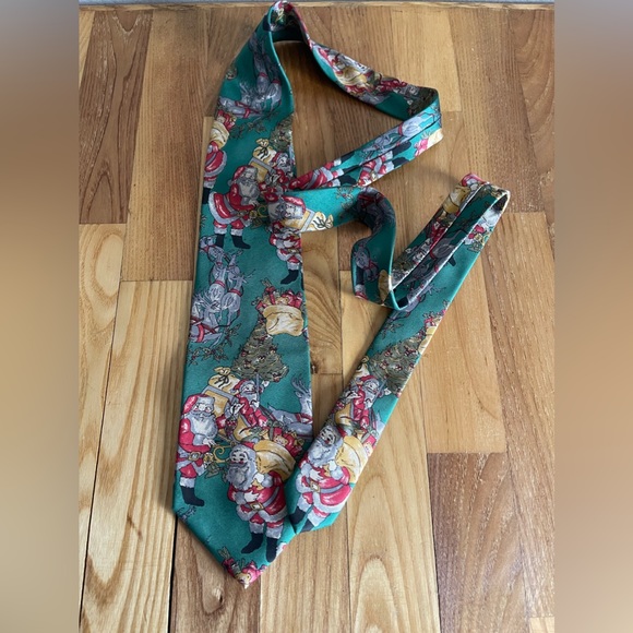 Vintage Italian Made Santa Tie - The Rack - Picture 3 of 5